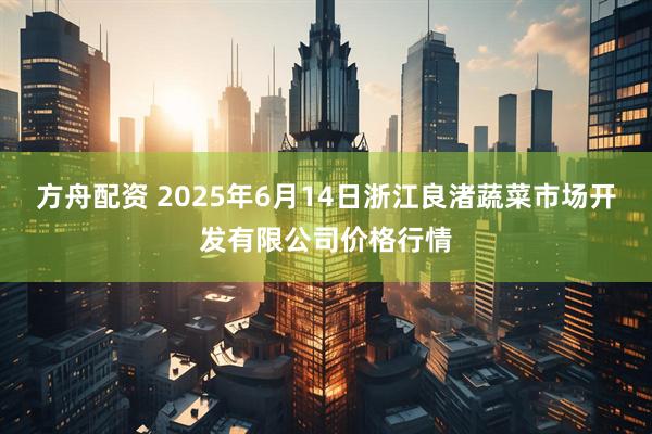 方舟配资 2025年6月14日浙江良渚蔬菜市场开发有限公司价格行情