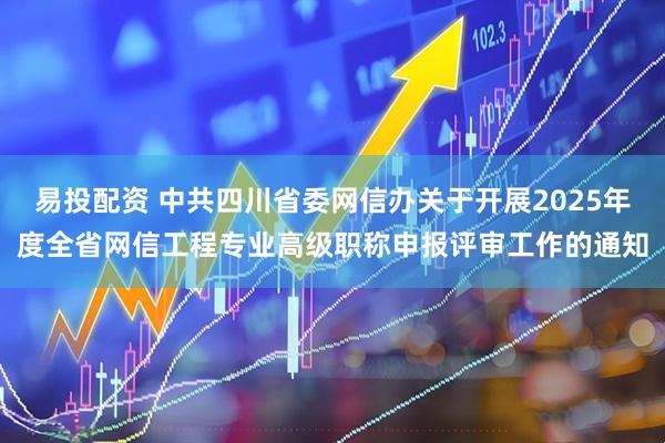 易投配资 中共四川省委网信办关于开展2025年度全省网信工程专业高级职称申报评审工作的通知